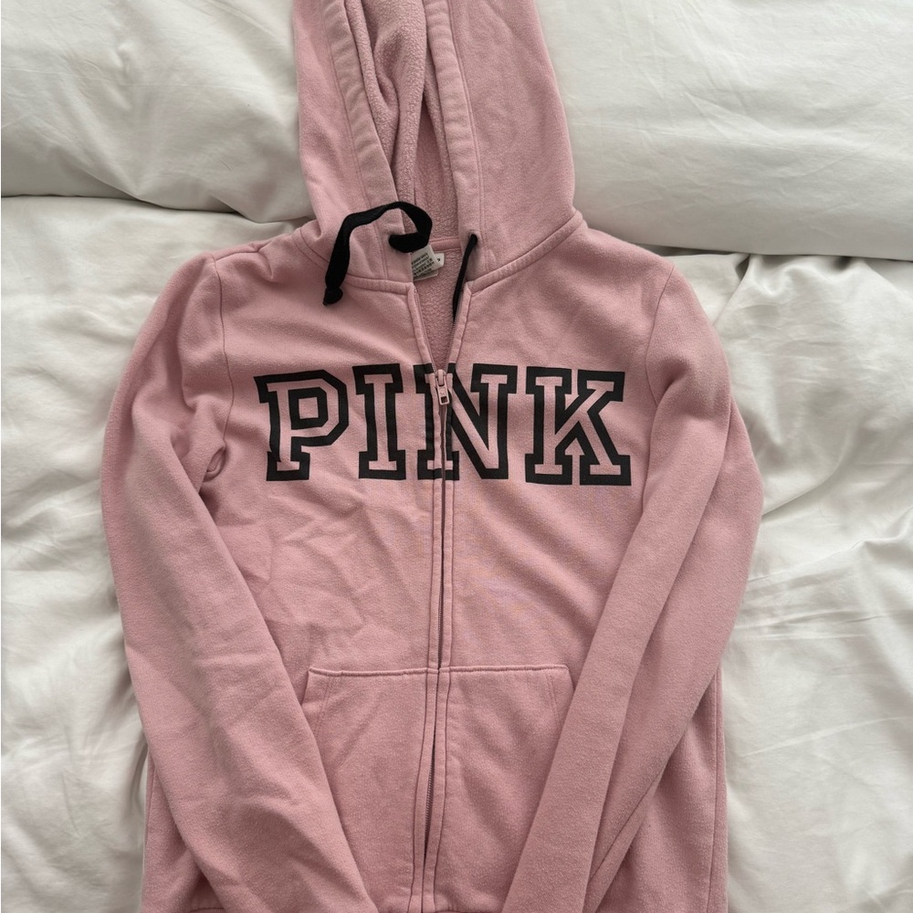 PINK Victoria’s Secret Light Pink Zip-Up Hoodie